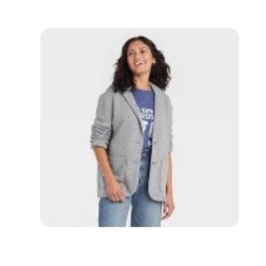 Womens knit blazer Universal Thread heather gray size small